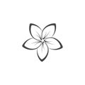 Plumeria Logo Template vector symbol