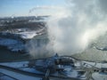 Plumes Niagara Falls Winter Royalty Free Stock Photo