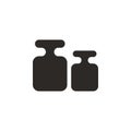 Plummet, scales, weight vector icon. Simple element illustration from UI concept. Plummet, scales, weight vector icon. Finance