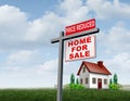 Plummeting Home Prices Royalty Free Stock Photo