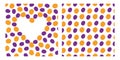 Plums and apricots heart shape Frame border Copy space Template and Seamless pattern Summer backdrop