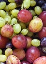 Plums and grapes