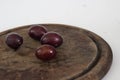 Plums on table Royalty Free Stock Photo