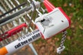 Shopping trolley lock deposit stolen