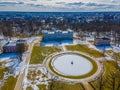 Plunge Manor is a former Oginski residential manor in Plunge, Lithuania. Royalty Free Stock Photo