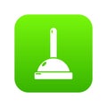 Plunger icon green Royalty Free Stock Photo