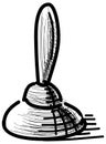 Plunger icon Royalty Free Stock Photo