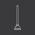 plunger icon Royalty Free Stock Photo