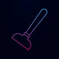 Plunger nolan icon. Simple thin line, outline of bathroom icons for ui and ux, website or mobile application