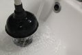 Plunger rubber drain water pipe jam clean