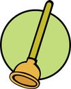 plunger vector illustration