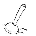 Plunger. Vector illustration decorative design Royalty Free Stock Photo