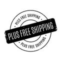 Plus Free Shipping rubber stamp Royalty Free Stock Photo