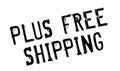 Plus Free Shipping rubber stamp