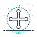 Mix icon for Plus, cross and positive