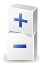 Plus and minus icon Royalty Free Stock Photo