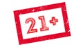 21 plus rubber stamp