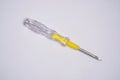The plus screwdriver is equipped with an electric current testing device Royalty Free Stock Photo