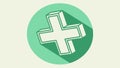 Plus Sign Icon for Add Create and Expand, vector design Generative AI Royalty Free Stock Photo