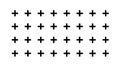 Plus Signs Grid Pattern Vector, Abstract Geometric Background, vector design Generative AI Royalty Free Stock Photo