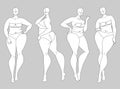 Plus Size Fashion Figure Templates