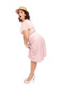 Plus-size pin-up Royalty Free Stock Photo