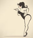 Plus size pinup