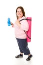 Plus Sized Fitness - Full Body Royalty Free Stock Photo