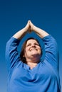 Plus Sized Fitness- Yoga Royalty Free Stock Photo