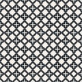 Plus & square symbo dot abstract seamless pattern monochrome or Royalty Free Stock Photo