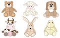 Plush animals toys