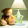 Plush bear and lamp