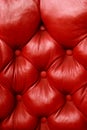 Plush red leather