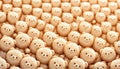 Plush teddy bears arranged in a cheerful pattern Royalty Free Stock Photo