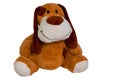 Plush toy dog isolated Royalty Free Stock Photo