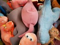 Plush toys for children - figures Royalty Free Stock Photo