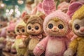 Plush Toys on Display Ai photo Royalty Free Stock Photo