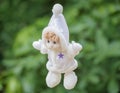 Plush white doll Royalty Free Stock Photo