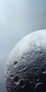 Hyper-realistic Sci-fi Moon Surface With Liquid Snow Dripping Off