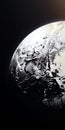 The Enigmatic Beauty Of Pluto: A Black And White Fluid Glass Sculpture