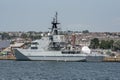 HMS Mersey fishing protection vessel, Plymouth UK Royalty Free Stock Photo