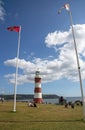 Smeaton`s Tower on Plymouth Hoe, UK Royalty Free Stock Photo