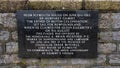 PLYMOUTH, DEVON, UK - January 25 2020: Plaque near the Mayflower Steps commemorating 400th year of the voyage to colonise Newfound Royalty Free Stock Photo