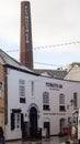 PLYMOUTH, DEVON, UK - March 06 2020: Plymouth Gin Black Friars distillery entrance on Southside Street