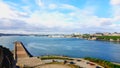 Plymouth hoe and mountbatten pier .Devon uk