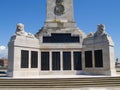 Plymouth Naval Memorial detail comforting lost sailors in two world wars