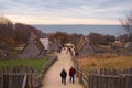 Plymouth Plantation in November Royalty Free Stock Photo