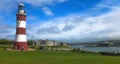 Plymouth. Smeatons Tower in Plymouth Hoe, England Royalty Free Stock Photo
