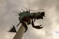 Leviathan statue in Barbican, Plymouth