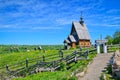 Old wooden Resurrection Church in Plyos town Royalty Free Stock Photo